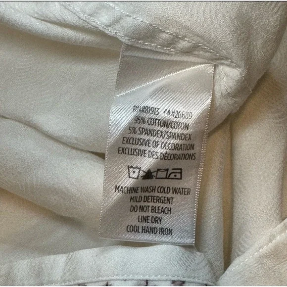 Robert Graham White Classic Fit Geometric Short Sleeve Button Up Shirt Men's 3XL - Picture 5 of 7